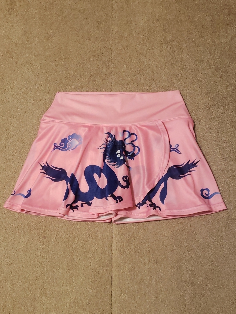Faye + Florie Women’s Holly Pink Dragon Print Tennis Skirt